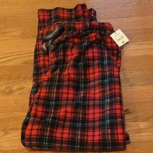 NWT Rene rofe women’s fleece like pj pants